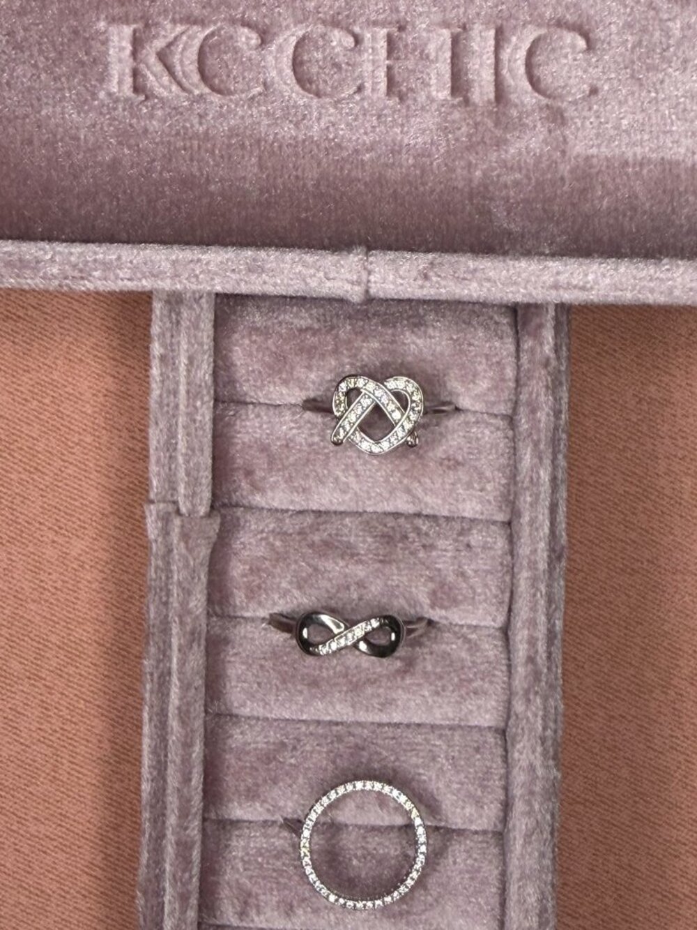 KC Chic Designs .925 Sterling Silver Circle, Infinity, or Pretzel Rings - Sz 7-8